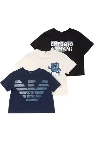 Emporio Armani Set De 3 Camisetas De Jersey De Algodón