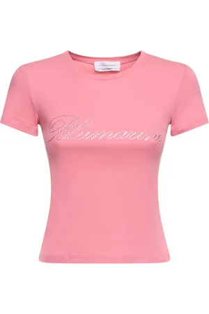 BLUMARINE Camiseta De Jersey De Algodón Con Logo