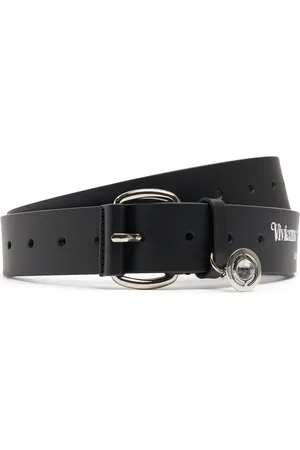 Vivienne Westwood Cinturón De Piel Con Logo 3,5cm