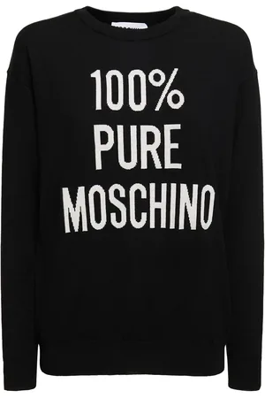 Moschino Suéter De Punto De Lana Con Logo