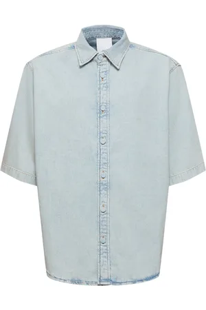 Acne Studios Camisa De Denim Con Manga Corta