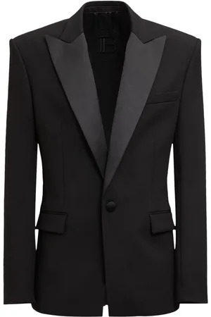 Balmain Chaqueta Esmoquin De Lana