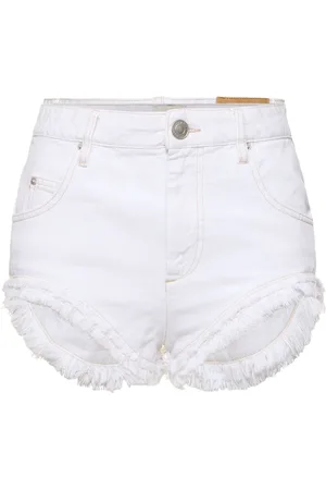 Isabel Marant Shorts De Denim De Algodón