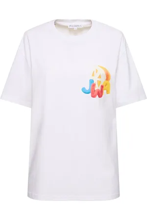 J.W.Anderson Camiseta Con Estampado Naranja