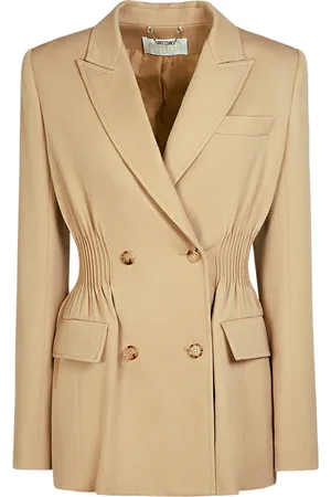Chloé Chaqueta Cruzada De Gabardina De Lana