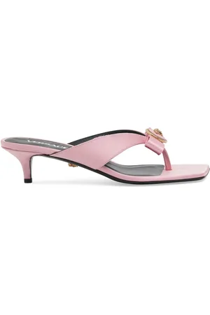 VERSACE Sandalias De Satén 45mm