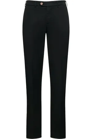 Brunello Cucinelli Pantalones De Gabardina De Algodón