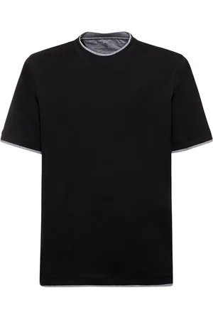 Brunello Cucinelli Camiseta De Algodón Jersey