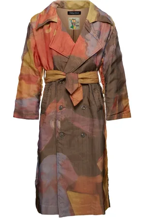 KIDSUPER STUDIOS Abrigo Trench Con Estampado