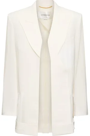 Victoria Beckham Chaqueta De Viscosa Y Lana