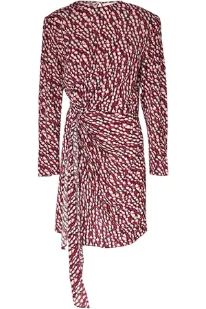 Marant Etoile Vestido Corto De Viscosa Estampado