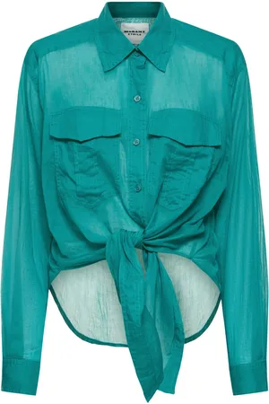 Marant Etoile Camisa De Algodón Que Se Ata