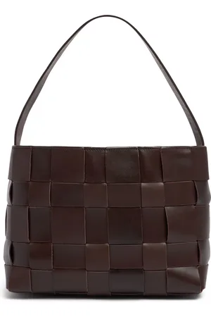 St Agni Bolso De Hombro Mini De Piel Tejida