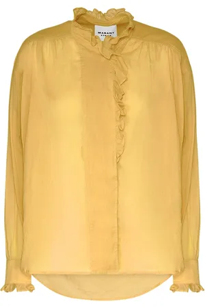 Marant Etoile Camisa De Algodón Con Volantes