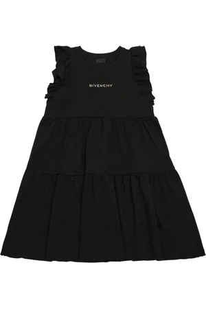 Givenchy Vestido De Algodón Con Cristales Swarovski