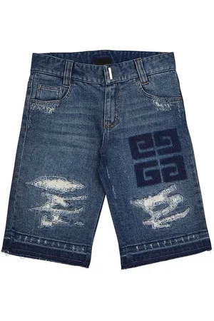 Givenchy Shorts De Denim De Algodón
