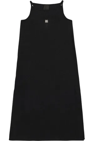 Givenchy Vestido De Algodón Con Logo