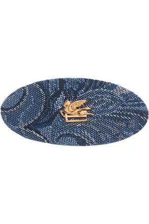 Etro Horquilla Con Clip Fiore De Denim