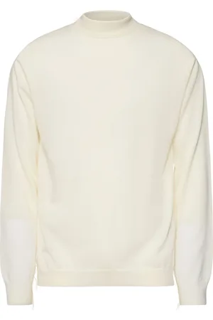 Maison Margiela Suéter De Punto De Lana Con Cuello Redondo
