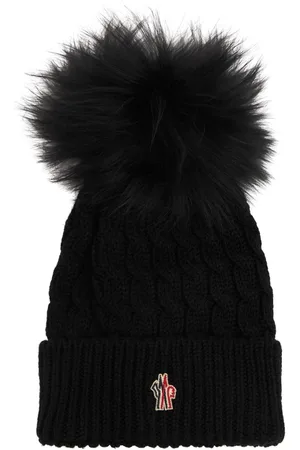 Moncler Gorro Beanie De Lana Virgen Con Pompón