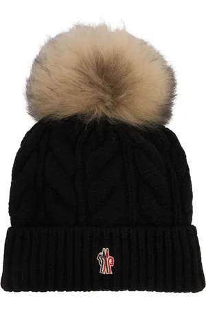 Moncler Gorro Beanie De Lana Virgen Con Pompón