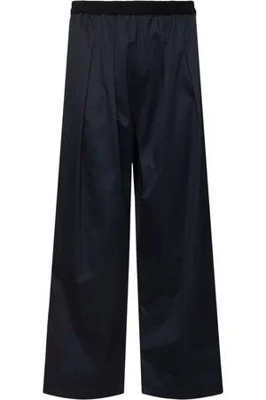 Maison Margiela Pantalones Anchos De Algodón