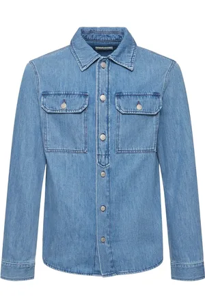 DRIES VAN NOTEN Camisa De Denim De Algodón