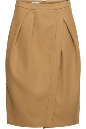 DRIES VAN NOTEN Falda Midi De Lana
