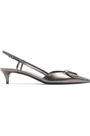VALENTINO GARAVANI Zapatos Destalonados De Piel 40mm
