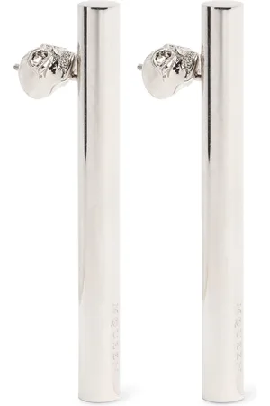 Alexander McQueen Pendientes T-bar De Latón