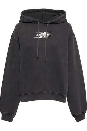 Alexander Wang Sudadera De Algodón Con Capucha Y Logo