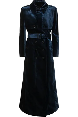 Tom Ford Abrigo Trench De Terciopelo