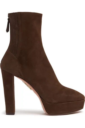 Aquazzura Botines De Ante 120mm