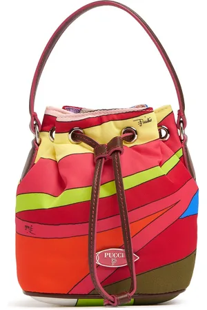 Puccini Bolso Cesta Pequeño De Nylon Con Cordón