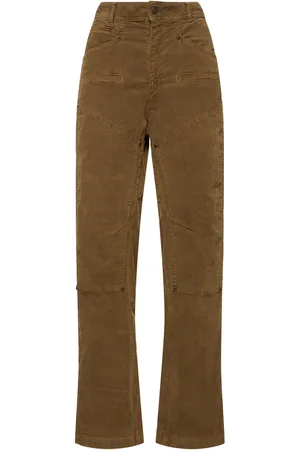 Isabel Marant Pantalones Rectos De Terciopelo