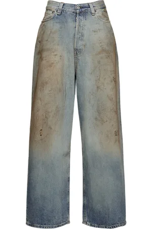 Acne Studios Jeans Anchos De Denim