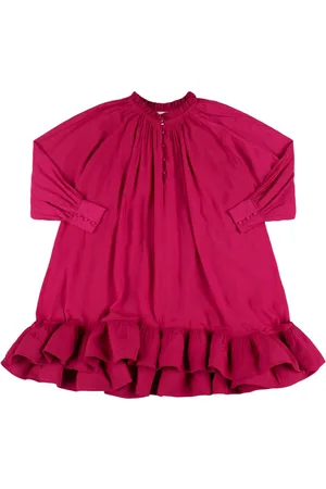 Lanvin Vestido Con Volantes Y Manga Larga
