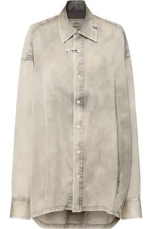 MIHARA YASUHIRO Camisa De Satén Y Algodón