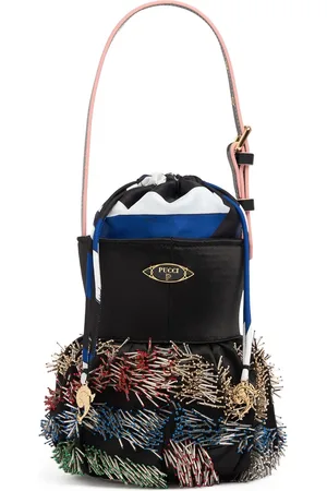 Puccini Bolso Mini Pucinella De Satén Bordado