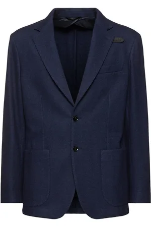 BRIONI Blazer De Algodón Jersey Y Cashmere
