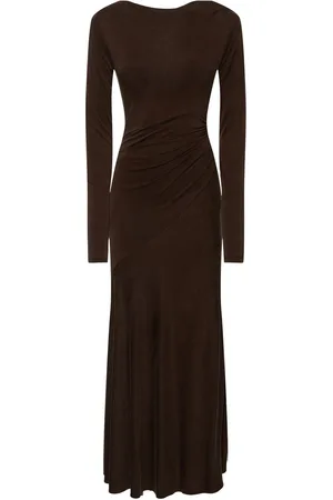 The Andamane Vestido Midi De Jersey Efecto Ante