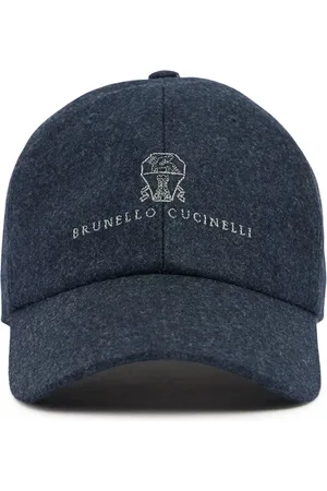Brunello Cucinelli Gorra De Baseball De Franela De Lana