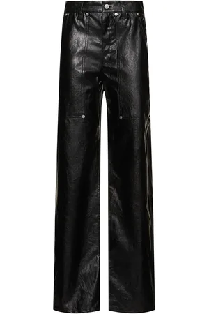 Marant Etoile Pantalones De Piel Sintética