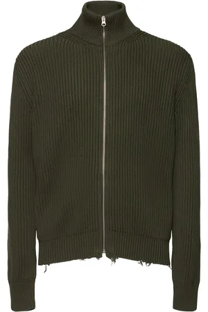 Maison Margiela Chaqueta De Punto Con Cremallera