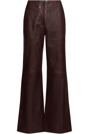 FORTE FORTE Pantalones Rectos De Piel