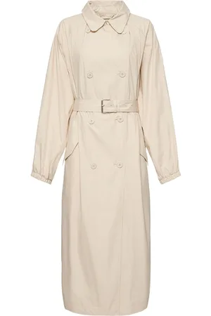 Marant Etoile Abrigo Trench De Gabardina De Algodón