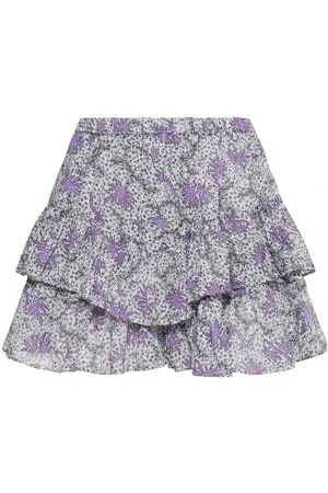 Marant Etoile Minifalda De Algodón Estampado