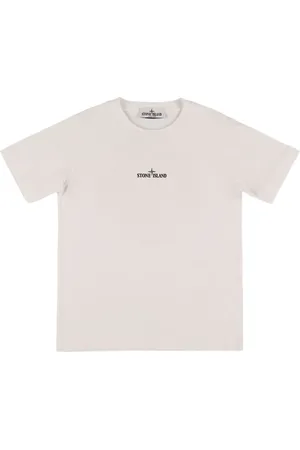 Stone Island Camiseta De Jersey De Algodón Con Logo
