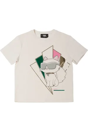 Karl Lagerfeld Camiseta De Jersey De Algodón Estampada