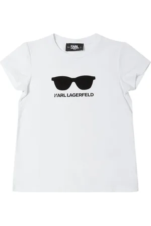 Karl Lagerfeld Camiseta De Jersey De Algodón Estampada
